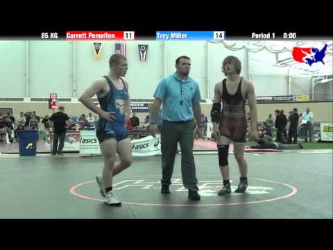 Garrett Pemelton vs. Trey Miller at 2013 FILA Cadet Nationals - FS