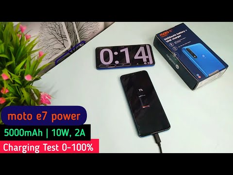 moto e7 power charging test | 0 to 100% | charging time | 10W 2A | Hindi