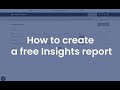 How to create a free Audiense Insights report - Audiense Demo