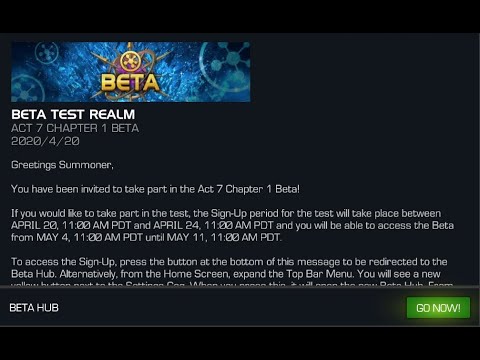 I Was Definitely Not Expecting The Act 7 Beta Invite