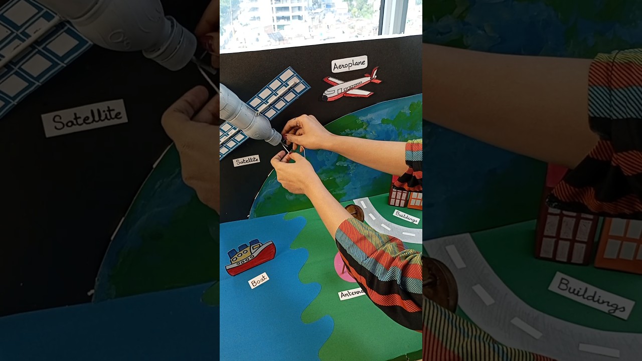 🛰 Satellite Communication Model 🚀 | Science Fair Winner 🏆 | Amazing STEM Craft Idea