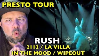 RUSH 2112 / La Villa Strangiato / In The Mood / Wipeout PRESTO TOUR | REACTION