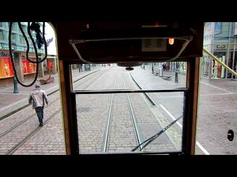 Riding a Freiburg Historic Tram - Freiburg, Germany