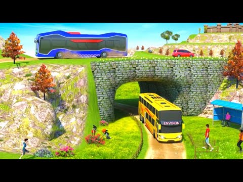 Impossible Offroad Bus Stunt Driving || Mega Ramp Racing Driving Simulator || Android GamePlay