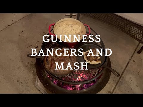 Live Fire Bangers & Mash | Guinness Onion Gravy + Dutch Oven Potatoes On The Breeo