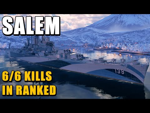 Salem: Killed all enemy ships 6/6 - World of Warships