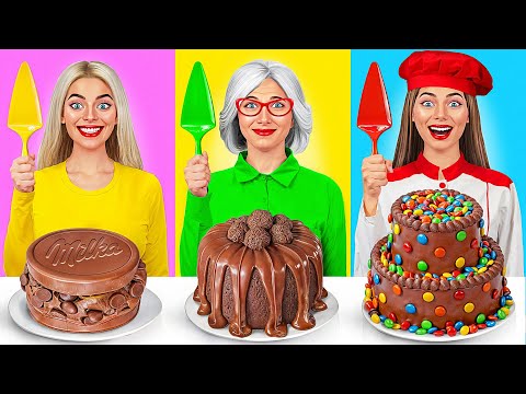 Desafío De Comida Chocolate Yo vs Abuela | Momentos Divertidos de Multi DO Challenge