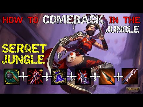 HOW TO COMEBACK IN THE JUNGLE!! Serqet Jungle Gameplay | Smite Conquest
