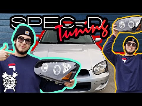 Spec D headlights for the Subaru impreza rs wrx sti