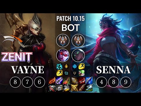 HLE Zenit Vayne vs Senna Bot - KR Patch 10.15