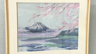 4月11日【びわ湖放送ニュース】和紙のちぎり絵展　力作並ぶ