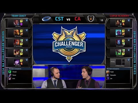Coast vs Curse Academy (w Mancloud & SaintVicious) | Game 1 SemiFinals NA Challenger Summer 2014