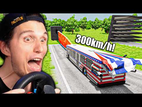 Was passiert, wenn man mit 300kmh in ein Messer fährt? | BeamNG