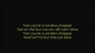 Lily Allen-Nan You&#39;re A Window Shopper lyrics