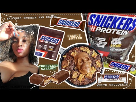 SNICKERS PROTEIN BAR REVIEW ; WHITE CHOCOLATE, PEANUT BUTTER, CHOCOLATE CARAMEL& MORE | 20G PROTEIN