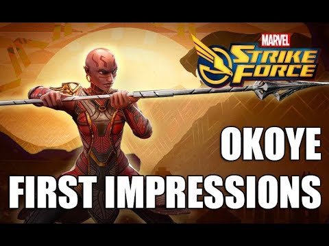Okoye Rank up, First Impressions & Gameplay - Marvel Strike Force