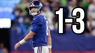 Giants Fan podcast reaction to 1-3 start after Monday Night Football meltdown