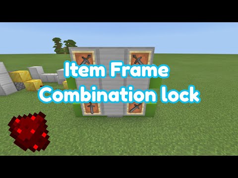 Coal73 - Item Frame Combination lock (Super Simple Redstone)Minecraft Bedrock Combo lock XBOX/PS4/PC