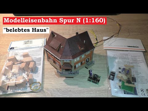 Modellbahn Spur N / 1:160 - Teil 78 " belebtes Haus " (Tutorial)
