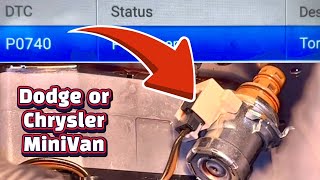What is Code p0740 Code and How to Fix it | Dodge and Chrysler Mini Van | TCC Solenoid Removal