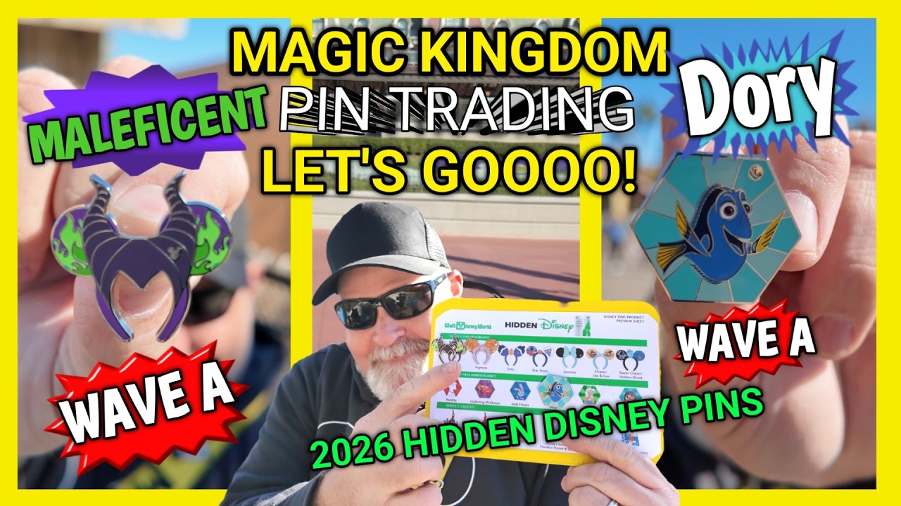 Magic Kingdom PIN TRADING | Finding the NEW 2026 Hidden Disney Pins - FEBRUARY 2026