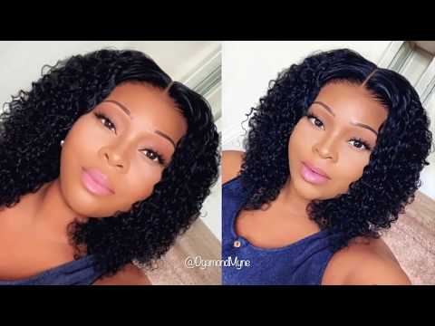 Clearance Sale!BOB 13x6 Lace Front Wig Deep Curly Brazilian Virgin Hair 10inch