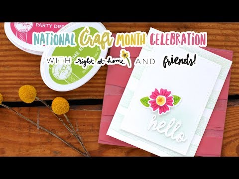 Hello Find the Beauty Clean & Simple Card // National Craft Month with Right at Home + Friends