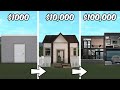 Building a HOUSE in BLOXBURG with $1000, $10,000 and $100,000