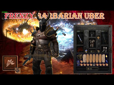 Diablo II Resurrected - Frenzy Barbarian Build Uber Tristram