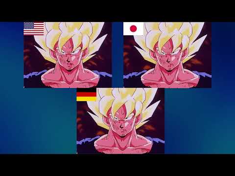 DBZ - Goku's I AM Speech - English vs Japanese vs German - Comparison