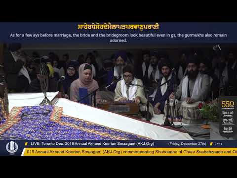 029 Toronto Dec. 2019 - Friday Morning Bibi Saahibnoor Kaur Jee Chicago
