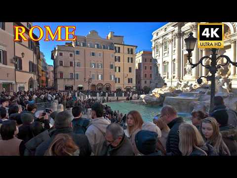 Rome Italy 🇮🇹 - Rome OVERCROWDED in January 2026 | Walking Tour 4K