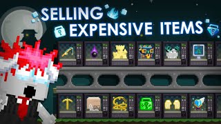 SELLING SUPER EXPENSIVE ITEMS - GROWTOPIA