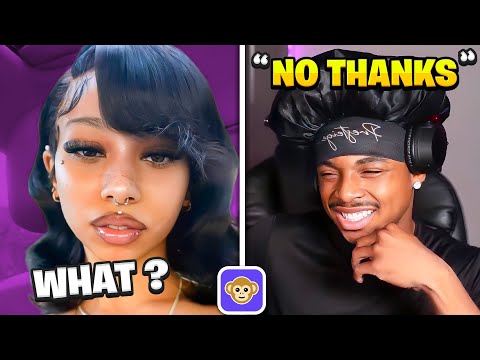 Rejecting BADDIES To See Their Reaction On The Monkey App *GONE WRONG*