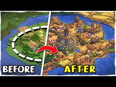 SheraNom - I Transformed an ENTIRE Plains Village in Minecraft - [ All Professions ]