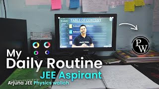 Daily Routine of a JEE 2024 Aspirant ft. Arjuna JEE Physics wallah | STUDY VLOG