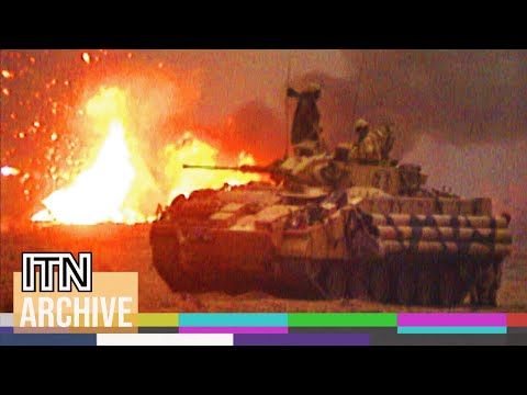 Intense Gulf War Combat Footage - Desert Storm Captured Up Close (1991)