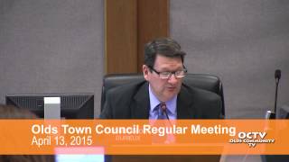 preview picture of video 'Olds Town Council April 13 2015 Regular Meeting (Full Version)'