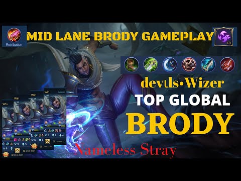 ML WORLD RANK PLAYERS: TOP GLOBAL BRODY BY devιls•Wizer | BRODY Gameplay | MLBB