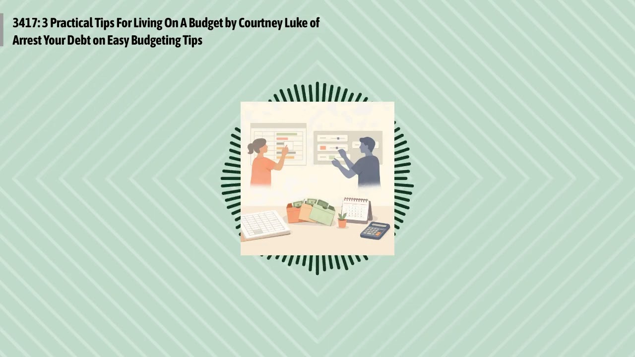 3417: 3 Practical Tips For Living On A Budget by Courtney Luke of Arrest Your Debt on Easy...