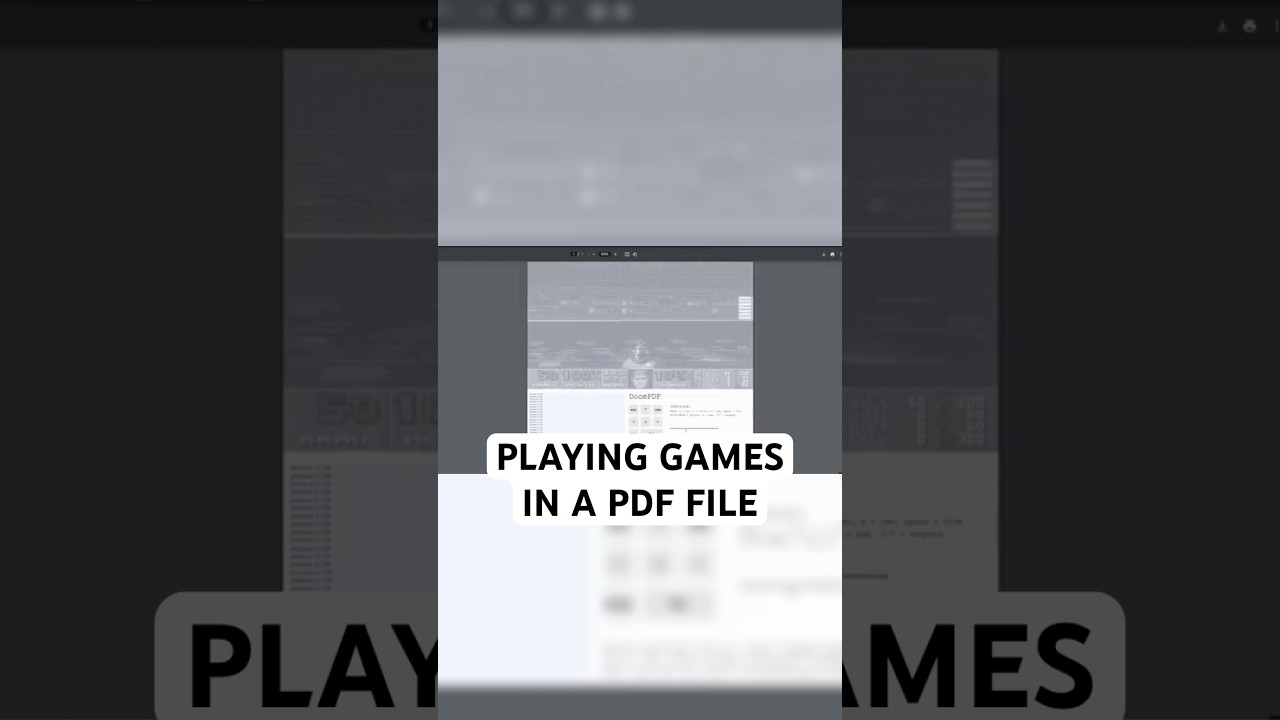 Gaming in PDF files