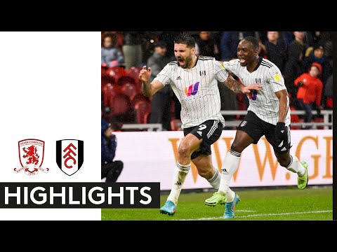 Middlesbrough 0-1 Fulham | EFL Championship Highlights | Match-Winner Mitro Seals A Massive Result!