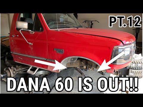 OBS 05+ Super Duty Axle Swap Pt.12 Removing The Dana 60!!