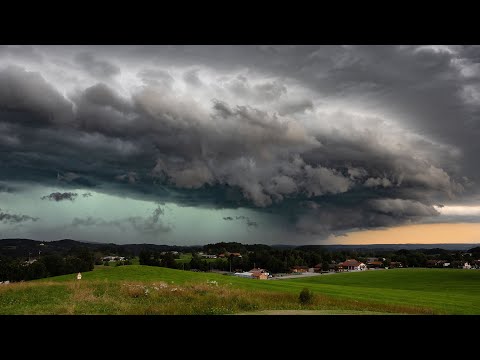 Dramatic thunderstorm - timelapse