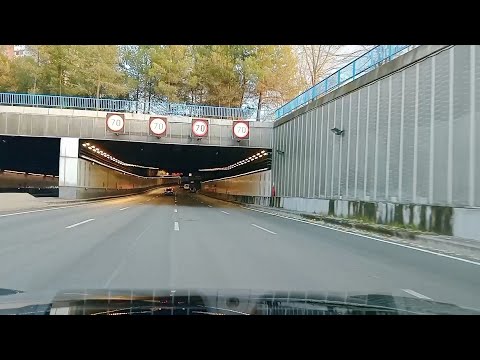 M-30 Madrid Túnel del Manzanares Bypass Sur. Madrid inner ring road