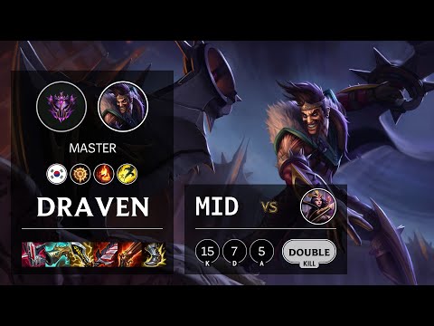 Draven Mid vs LeBlanc - KR Master Patch 11.17