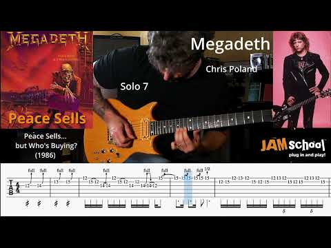 Megadeth Peace Sells Chris Poland & Dave Mustaine Guitar Solos with TAB