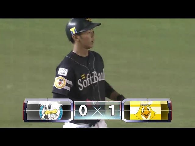 【9回表】9回にようやく試合が動いた!! ホークス・今宮のタイムリー3ベースで先制!! 2016/8/14 M-H