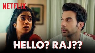 Janhvi Kapoor Panic Calls Rajkummar Rao 😰| Netflix India