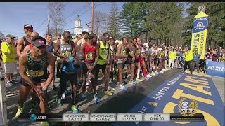 2017 Boston Marathon Elite Men&#39;s Race Start